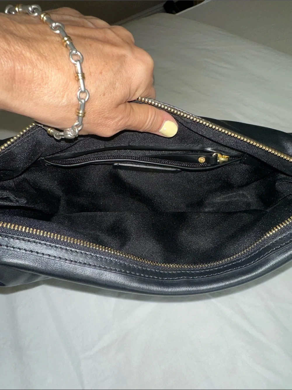 Gianni Chiarini Black Leather Crossbody BRAND NEW